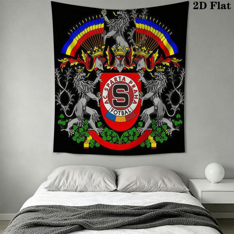 AC Sparta Praha logo Wall Hanging Printed Fabric Blanket Decorative Tapestries for Bedroom Living Room Home Decor
