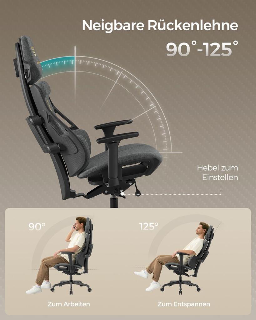 Gaming Chair Height Adjustable Office Chair Te