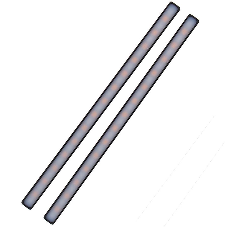 2x Red/Amber Switchback Flowing LED Car DRL Brake Stop Turn Signal Light Strips