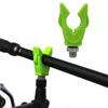 2pcs Carp Fishing Rod Rest M3/8 (IFI) Rubber Rod Holder Head Alu Alloy Thread Three Colors For Carp Fishing Terminal Tackle