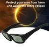 5pcs Solar Eclipse Glasses for Safe Solar Observation UV Glasses Camping Hiking Eye Shield Viewing Glasses Silver Lens