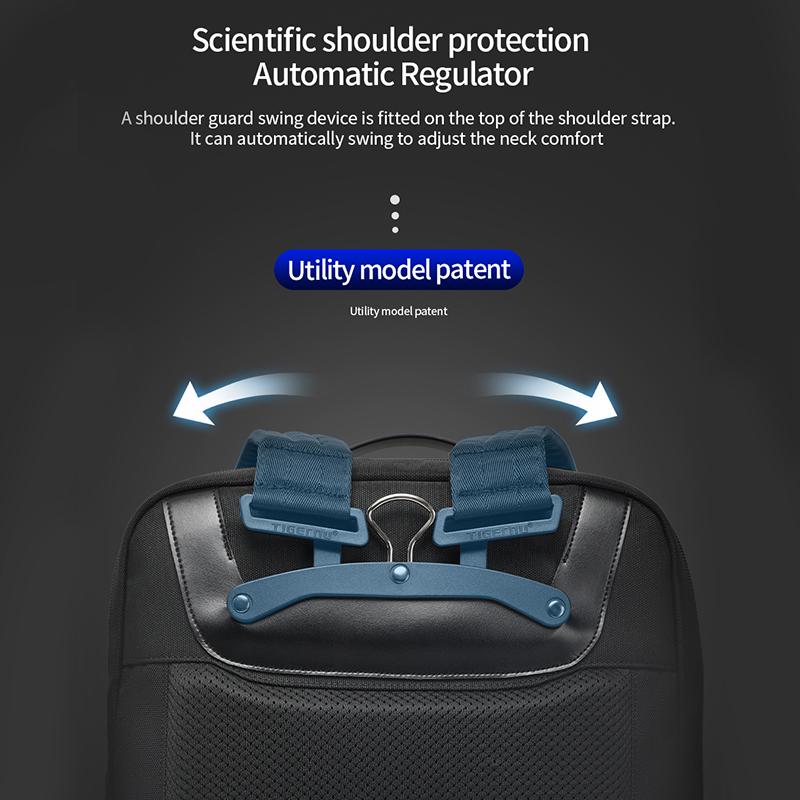 Двухслойный рюкзак Tigernu, 2022, мужская водонепроницаемая дорожная сумка для ноутбука 17,3 дюйма, уличный тактический рюкзак неограниченной серии 29 л