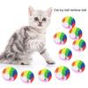 20 шт., игрушка для кошек, немой, облегчающий укус ручной работы, забавные кошки, скука, полипропиленовый надувной мяч, игрушки, товары для домашних животных