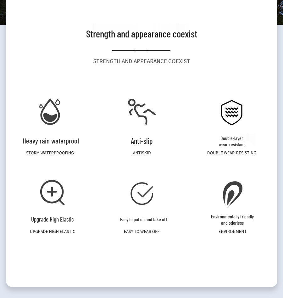 Унисекс Водонепроницаемые Нескользящие Силиконовые Резиновые Сапоги - Прочные, Утолщенные и Износостойкие для Дождливых Дней