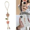 Керамическая цепочка-мобиль с цветком-звездой, шнурок для телефона, аксессуары для сумки, мобильный кулон, подарок для молодых трендсеттеров