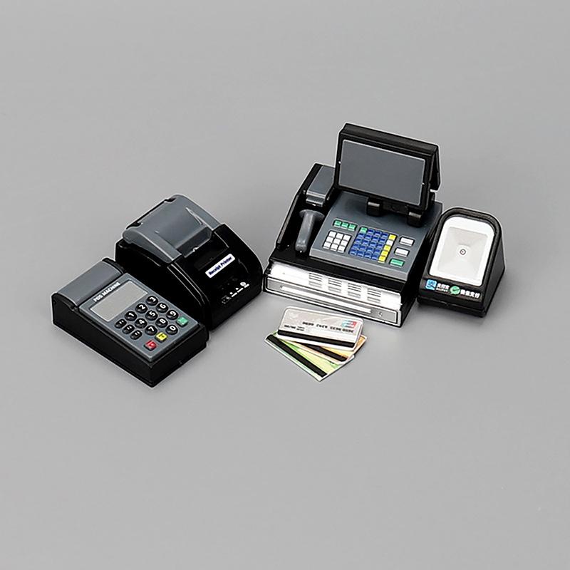 Кукольный домик Мини супермаркет кассовый аппарат карточный автомат Pos автомат кукольный домик реквизит для сцены