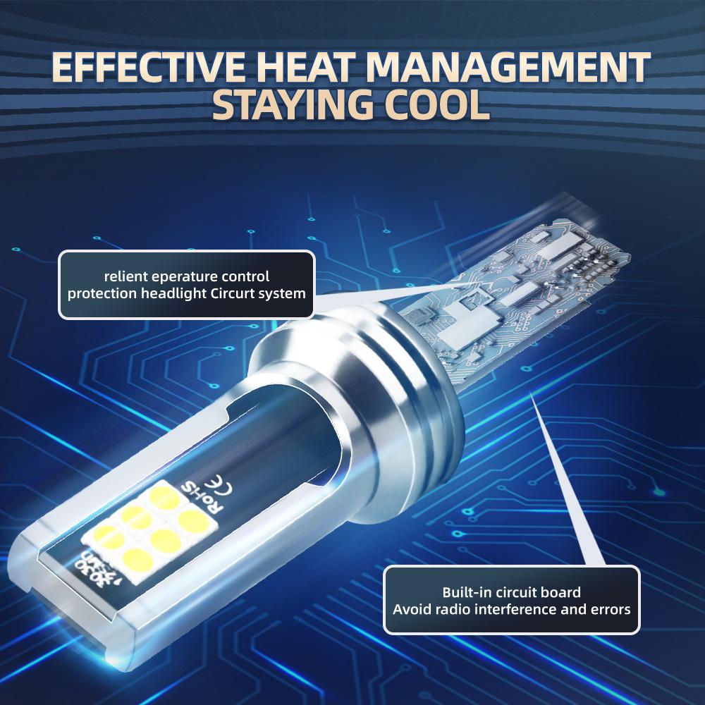 9005/HB3 9006/HB4 H11 5202 Противотуманные лампы 27000 лм 160 Вт Мощность Фары 6000 К Белый 12 шт. Светодиодные чипы ХОРОШЕЕ ТЕПЛООТВЕДЕНИЕ 2 шт.