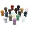 4Pcs/Pack Mini Natural Stone Statue Crystal Mushroom Ornament Decoration Healing Room Home Decor Small Furnishings Jewellery Craft Accessories 35x22mm