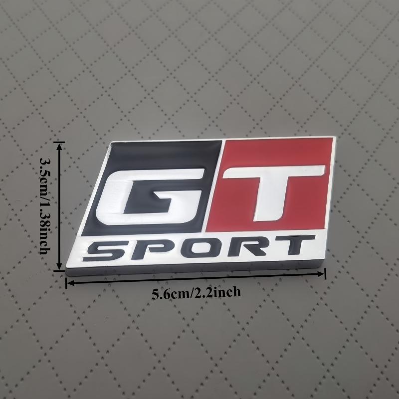 1 шт. 3D Металлическая наклейка-логотип GT SPORT на крыло автомобиля, наклейка-эмблема на задний багажник автомобиля, аксессуары для стайлинга кузова автомобиля, универсальная посадка