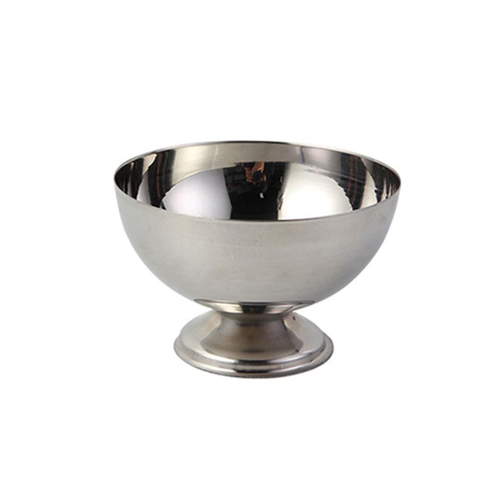 Универсальные стаканчики для мороженого, салатница, миска из нержавеющей стали, десертная тарелка для фруктов, блюда для закусок, прочные миски для вечеринок