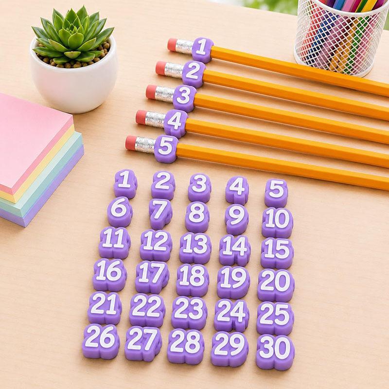 Classroom Pencil Labels Reusable Pencil Tracking Tags School Supplies Pencil Management Assorted Colors