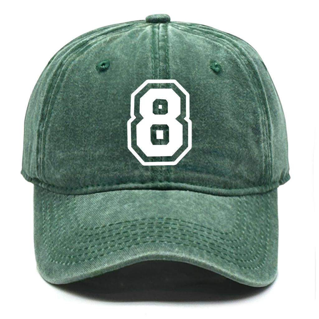 Numbers 0 to 9 Print Unisex Baseball Cap Cap For Man Lightweight Non-Stretch Fabric Adjustable Baseball Caps One Size Fits All