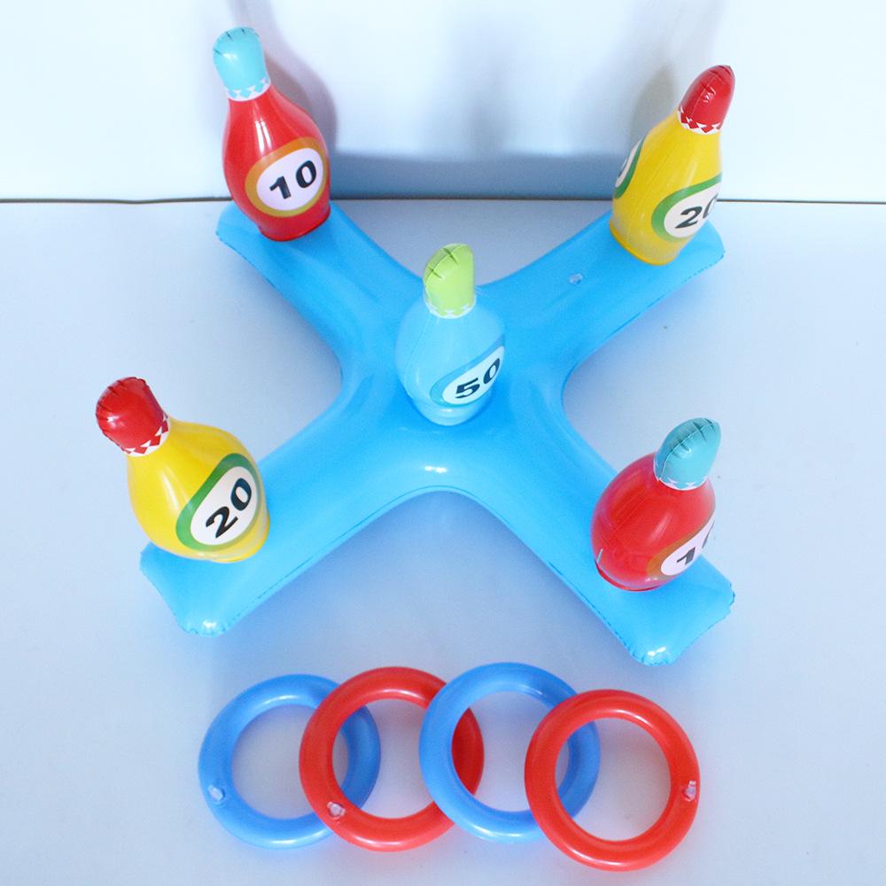 Inflatable Bowling & Ring Toss Outdoor Game for Kids