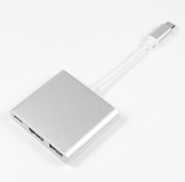 Конвертер USB-C в HDMI 4K для Switch - Адаптер три-в-одном