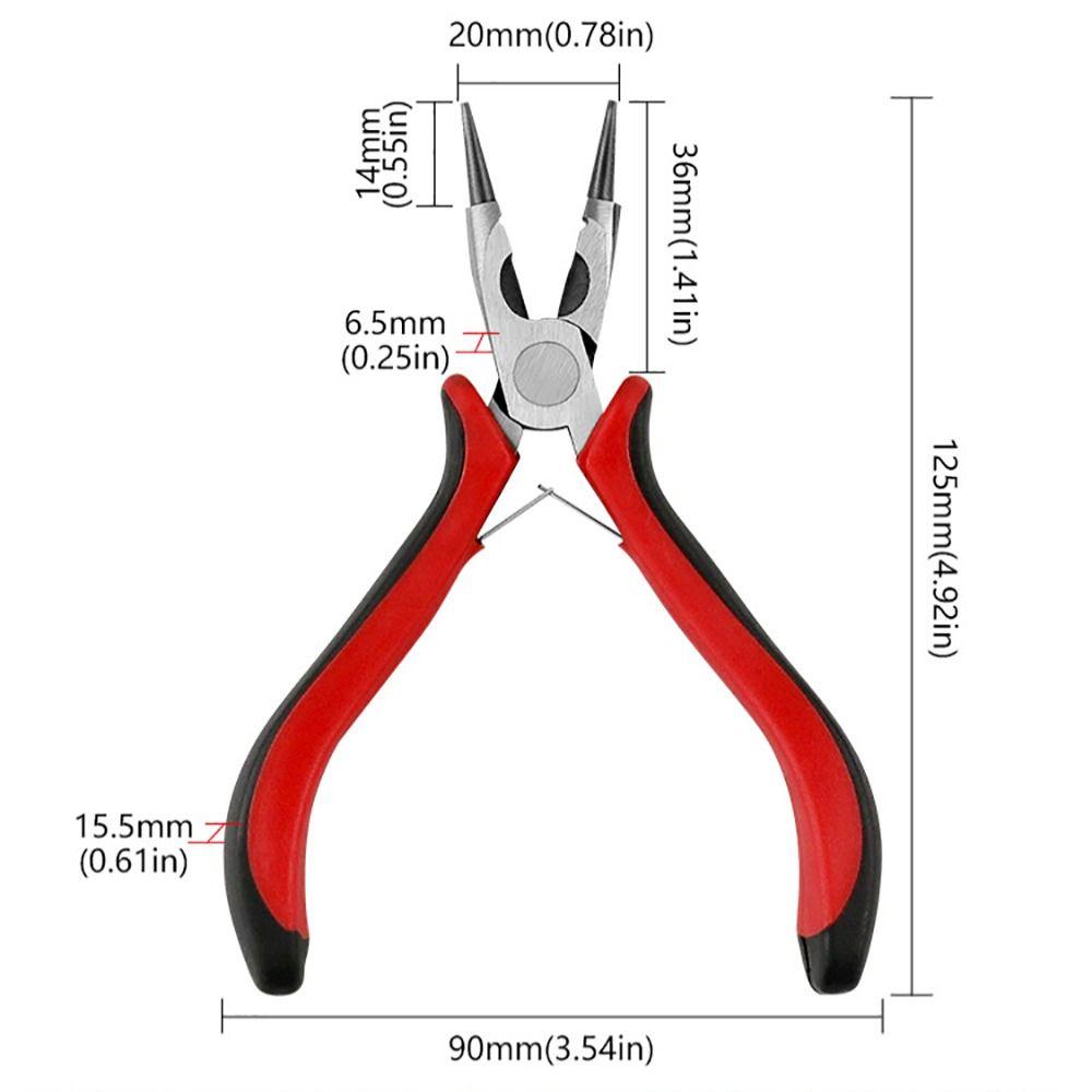 Инструменты для изготовления ювелирных изделий своими руками Стальные плоскогубцы Прочные круглогубцы Рукоделие Бисероплетение