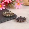 Plate Buddhism Lotus Incense Burner Alloy Buddhist Utensils Durable Incense Stick Burner Holder