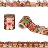 10M/33ft Chalkboard Board Border Self Adhesive Gingerbread House Decorations Holiday Decor