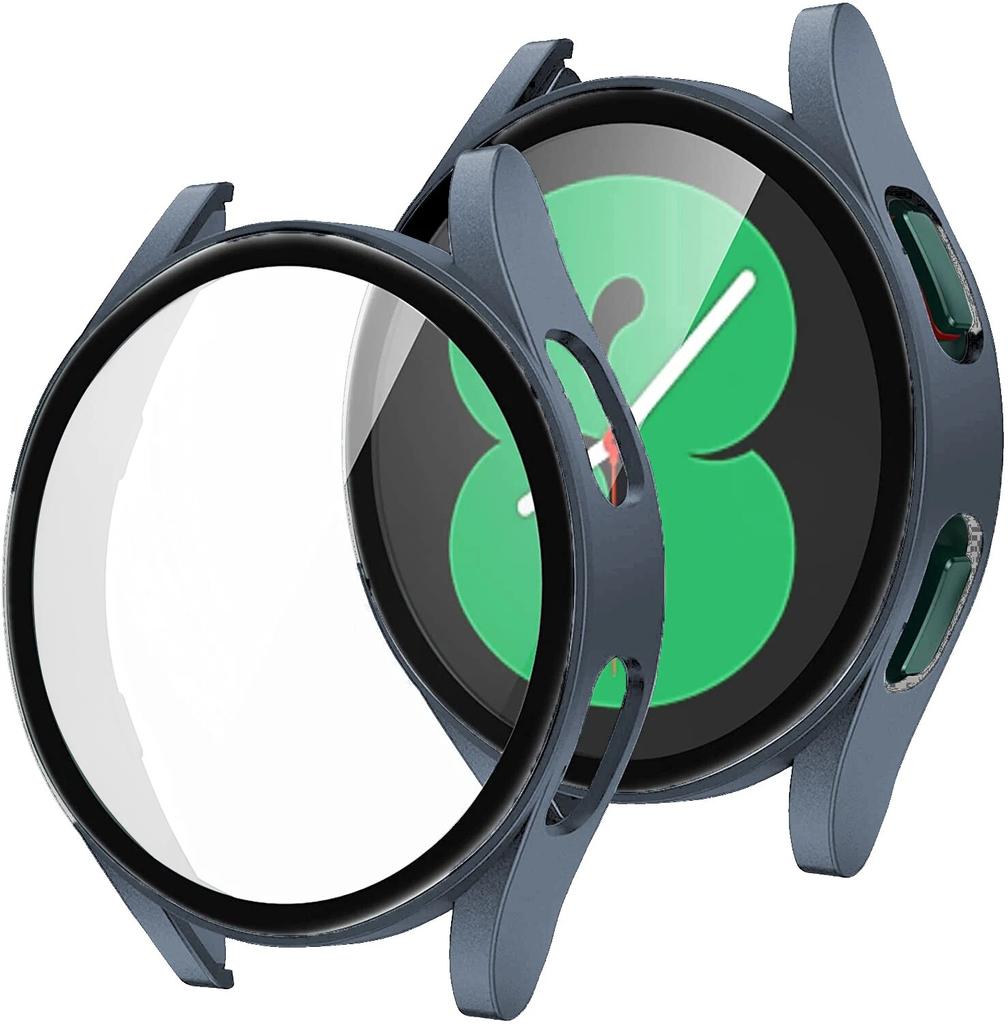 Стекло + чехол для Samsung Galaxy watch 5, 4, 40 мм, 44 мм, аксессуары для ПК, универсальный защитный бампер, защита от падения, watch5, watch4, Защитная пленка для экрана