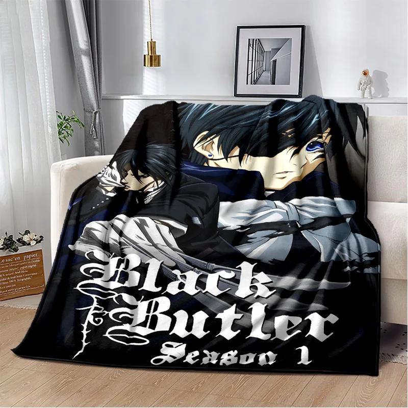3D аниме Черный дворецкий мультяшное одеяло, мягкое одеяло для дома, спальни, кровати, дивана, пикника, путешествий, офиса, отдыха, одеяло, детское одеяло