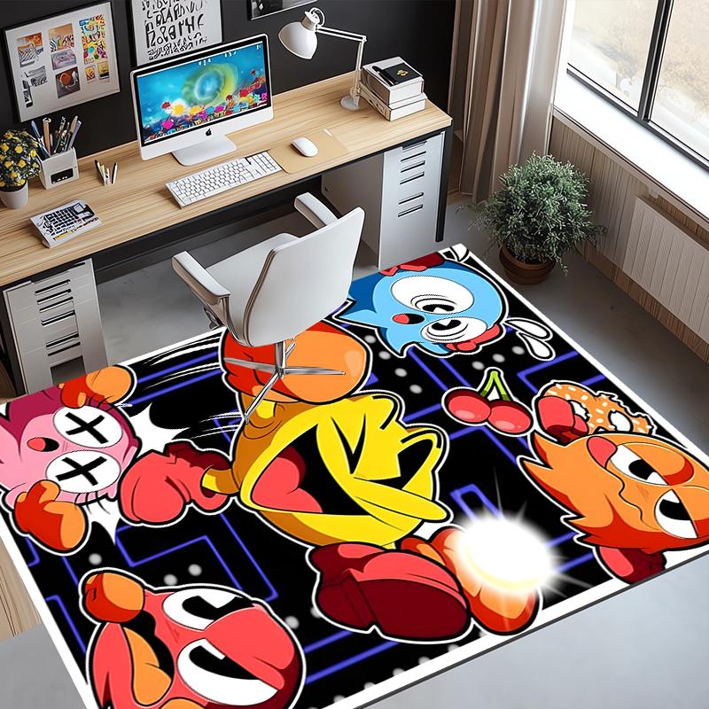 PAC Pattern Rug, Indoor/Outdoor Mat, for Picnic, Gameroom, Bedroom, Office, Living Room, Home Decor Carpet, Birthday Gift