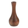 Mini Wooden Vase Natural Walnut Gourd Shape Vase Desktop Small Wood Bud Vase for Living Room Desk Shelf Home Decor