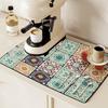 Коврик для сушки посуды Yousheng, износостойкий нескользящий супервпитывающий коврик для сушки посуды с изысканным рисунком, подставка для обеденного стола