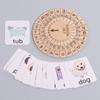 CVC Spelling Word Game Visual Flashcard Learning Carousel Early Education Learning Essentialsble, Early Education Toys 1pc