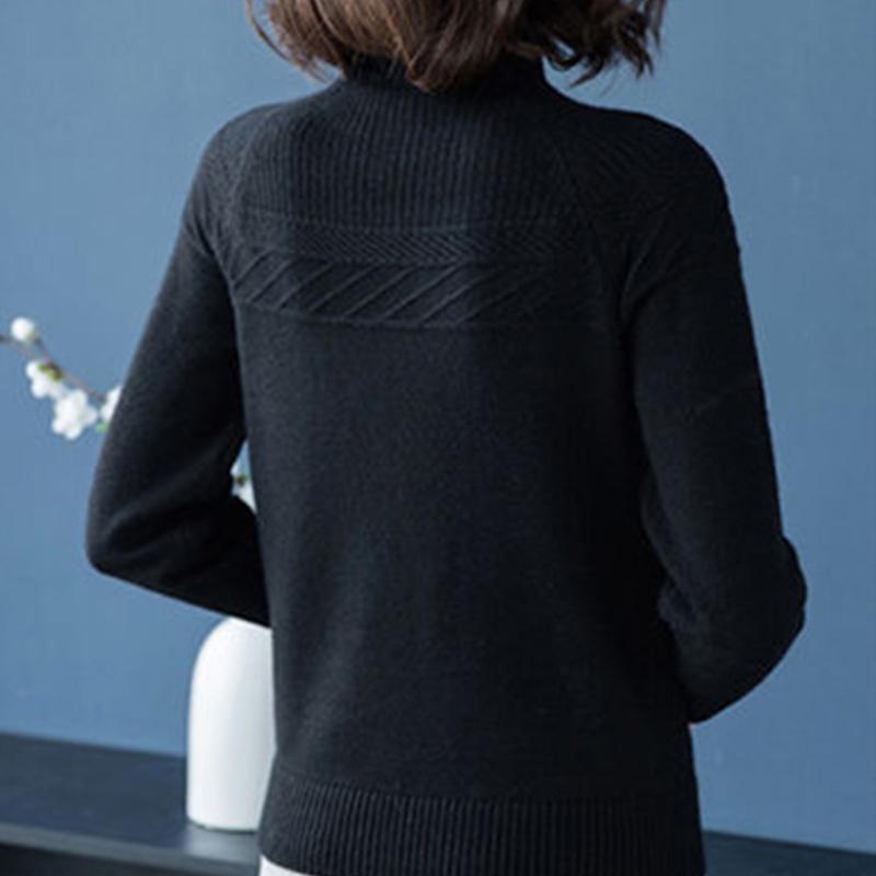 Женский однотонный вязаный свитер, пуловеры, весна-осень, повседневные теплые женские полуголые женские элегантные
