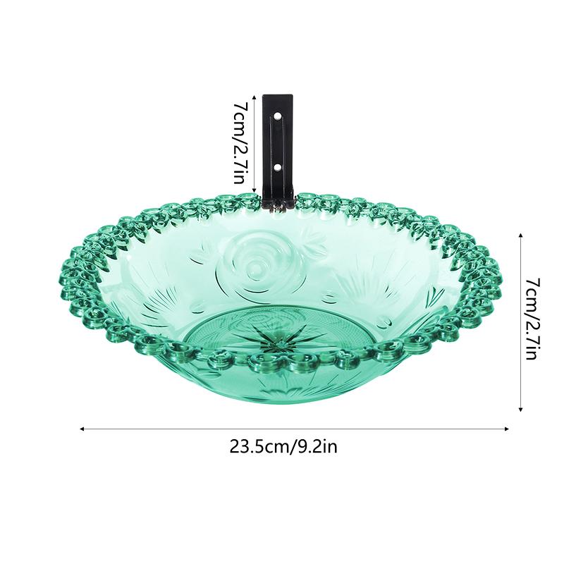 Ванночка для птиц, монтируемая на палубу, чаша, кормушки для птиц на ограде, поднос, монтируемая на дерево ванночка для диких птиц для улицы, место для еды и воды, устанавливается на палубе