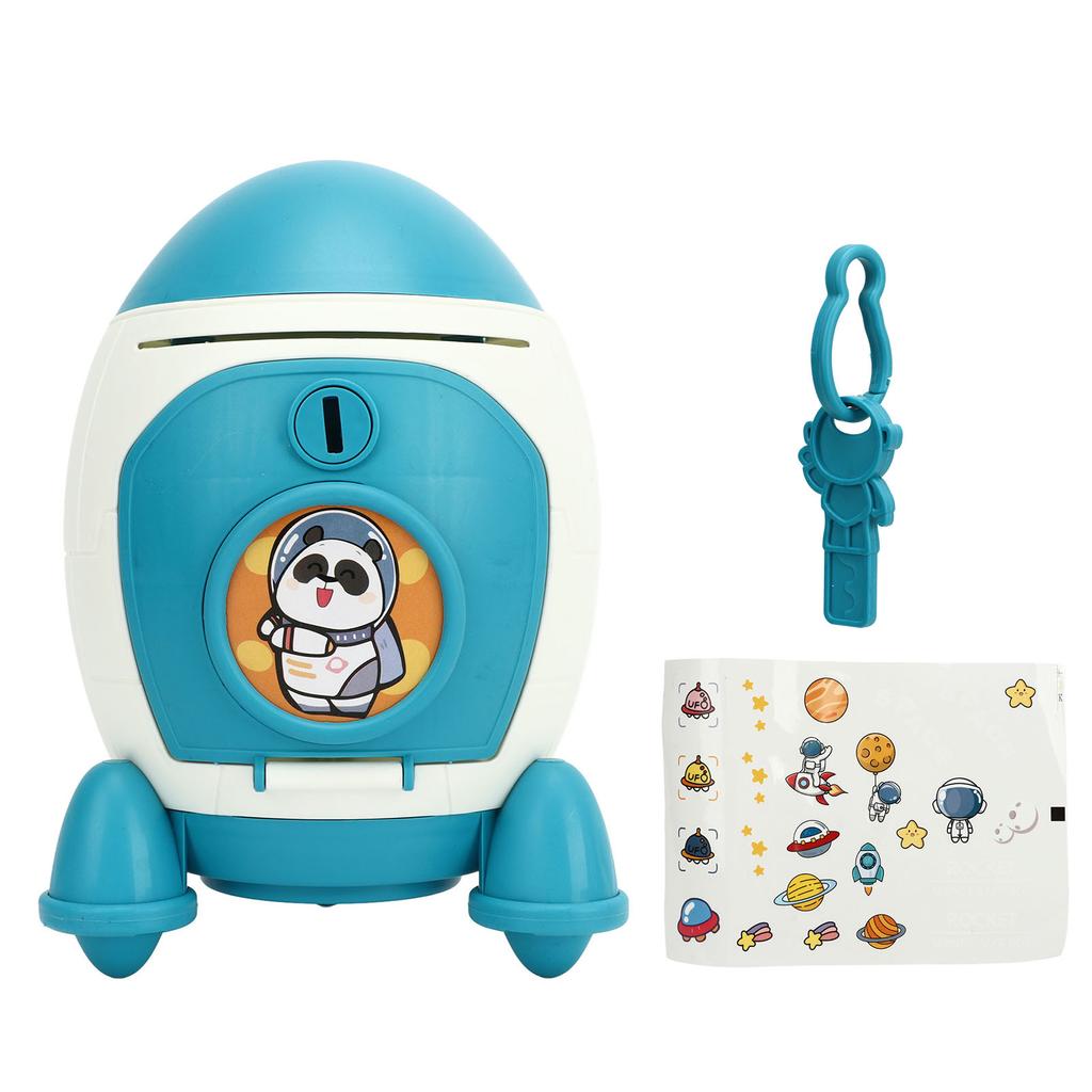 Cute Space Cartoon Piggy Bank with Sticker Children Money Bank Large Capacity Cartoon Space Money