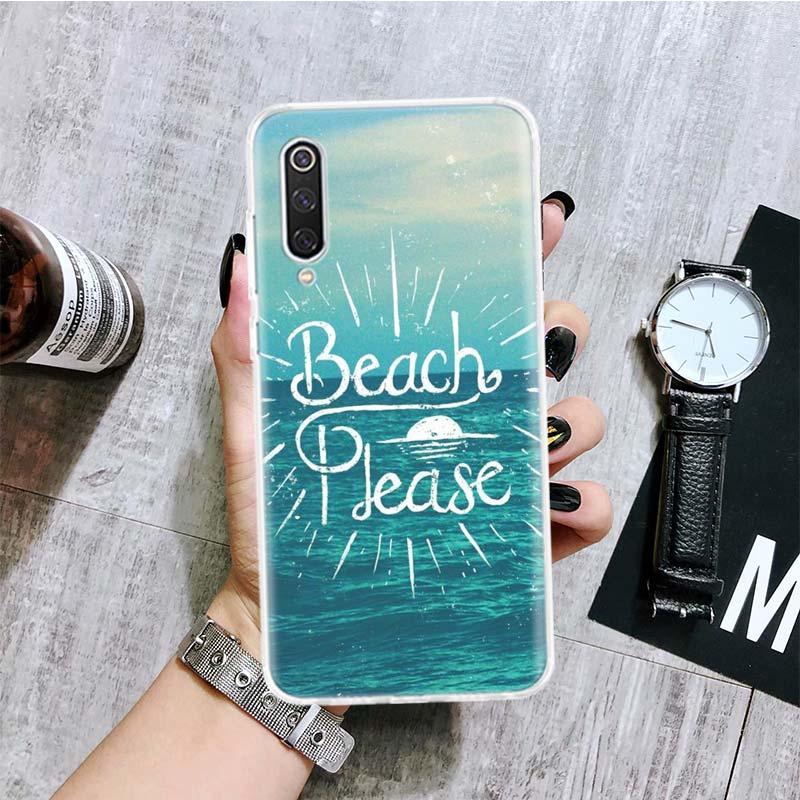 Летний чехол для телефона Surfboard Surfing Art Surf Girl для Xiaomi Redmi Note 10 9 8 11 Pro 11T 11S 10S 9S 9A 9C 9T 8T 8A 7 7A 5 Art