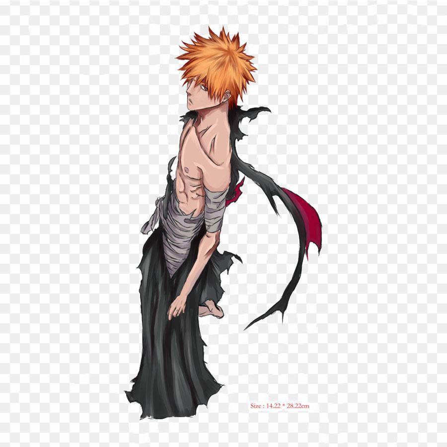 Аниме картинки с черным фоном Ичиго Ичиго Куросаки Кенп Аниме Лрон на нашивки для сумки для одежды Футболка Теплопередающие наклейки Полосы Аппликации