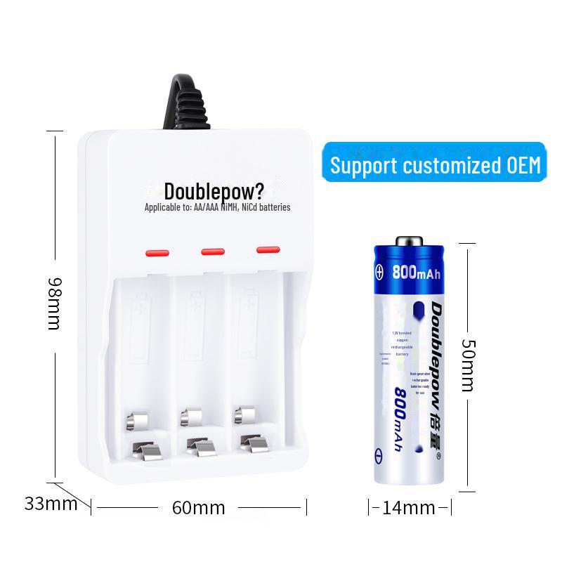 Тройной набор Нет. 5 аккумуляторных батарей: 3 x 800 мАч AA1.2V для игрушечного пульта дистанционного управления
