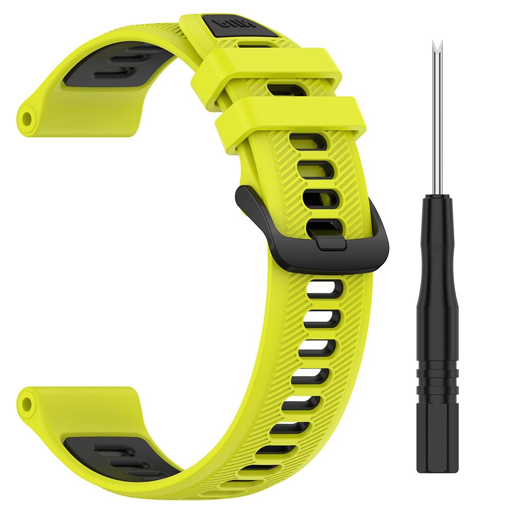 Two-Tone Silicone Watch Starp For Garmin Forerunner 970 965 955 945 935 745 Watch Smartwatch Replacement Watch bands Accessories