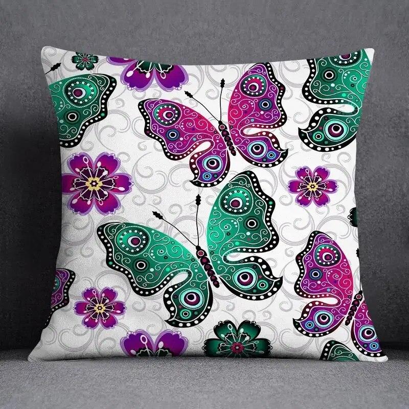 Ретро бабочка квадратная наволочка украшение для дома и офиса наволочка