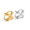 Geometric Open Ring Adjustable Chic Jewelry Minimalist Accessory for Women's Daily Outfit