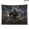 Dark Grim Reaper Wall Tapestry Aesthetic Wall Hanging Printed Fabric Blanket Decorative Tapestries for Bedroom Living Room Home Decor