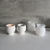 Glossy Striped Candle Cup Silicone Mould Wine Glass Candle Jar Plaster Mould Drip Molds