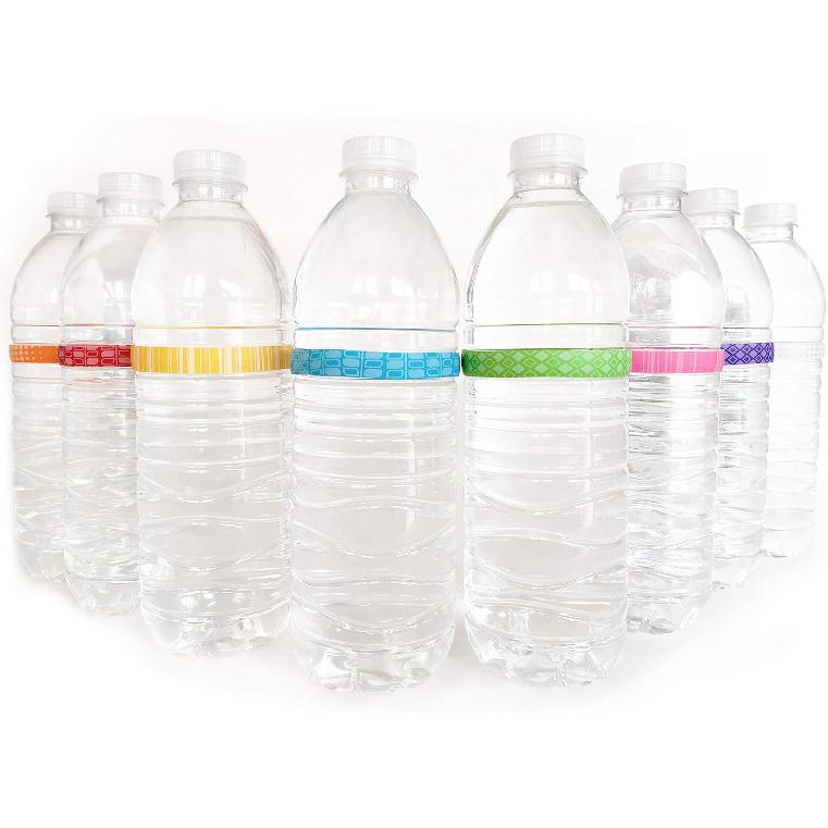 BevBands Drink Markers and Water Bottle Bands - Set of 8 - Series 1