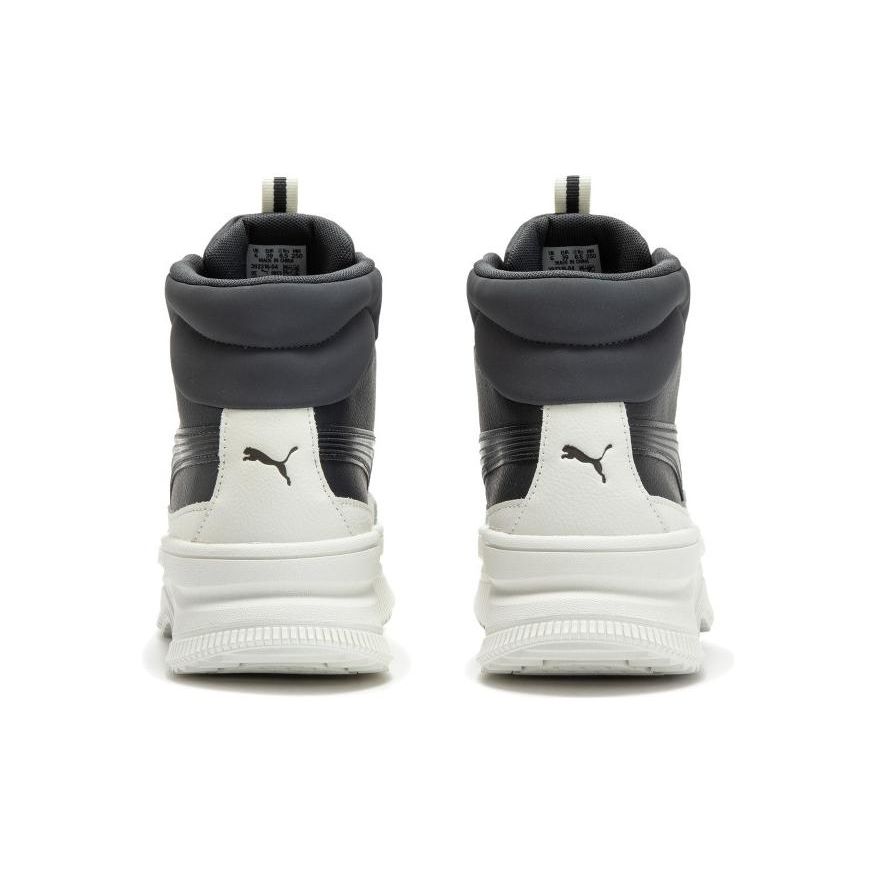 Puma Mayra Leather Comfortable Versatile Shock Absorbing Warm Short Boots Women Boots Dark-Gray 392316-04