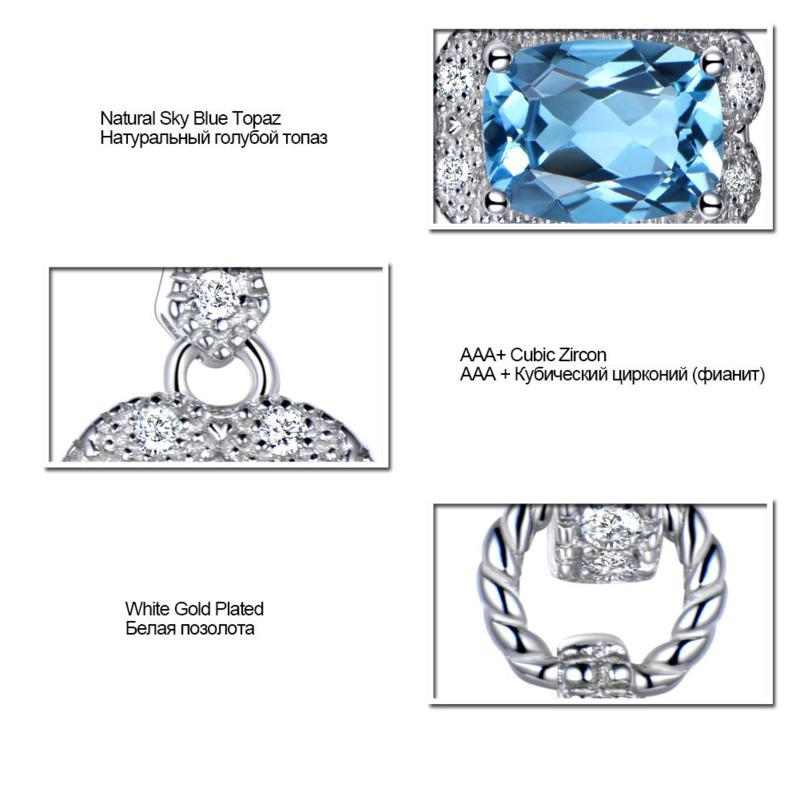 Gica Gema Ювелирные изделия из стерлингового серебра 925 пробы с синим цветком, персонализированные классические серьги-гвоздики для женщин, изысканные ювелирные изделия высокого качества, подарок на День святого Валентина