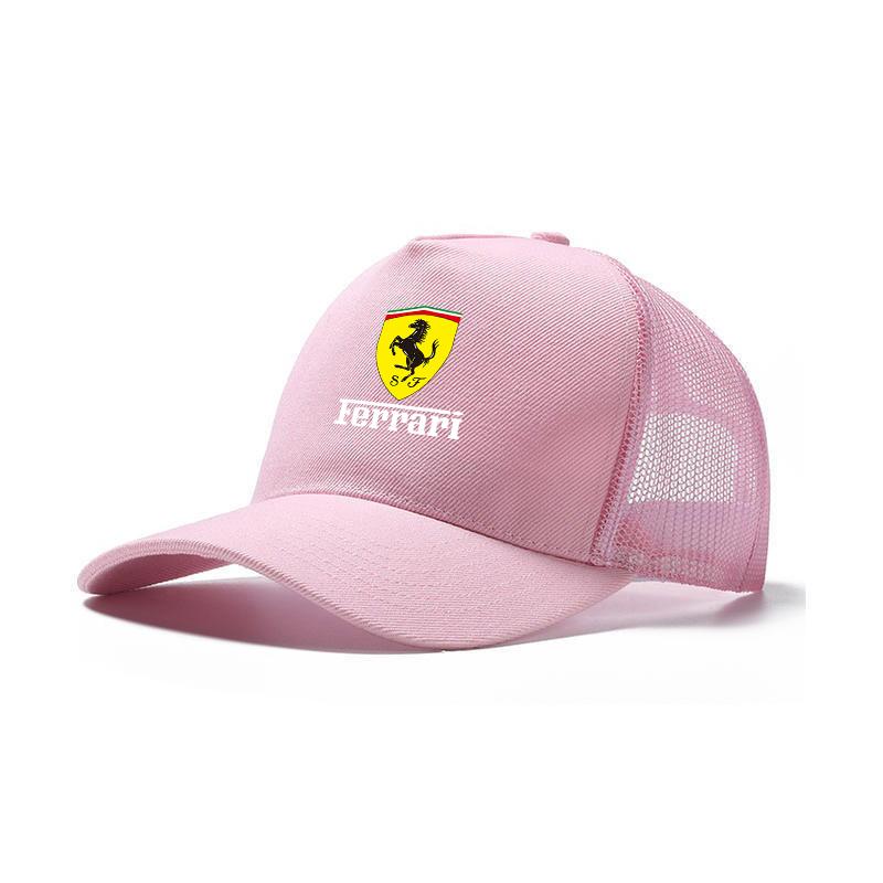 F1 Ferrari Breathable Net Hat Adjustable Baseball Cap Sun Hats For Ferrari F430 Stradale 360 458 488 599 612 F12 Charles Leclerc