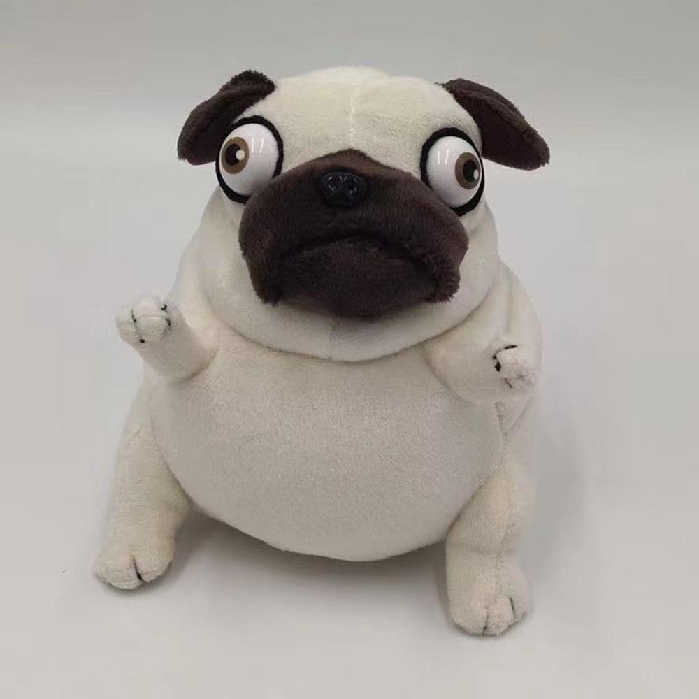 Dog Plush Pug Dog Octopus Sand Sculpture Puppy Cartoon Simulation Animal Model