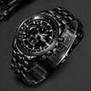 Black Men Sports Watches ROSRA Stainless Steel Watches Fashion Casual Military Army Wristwatch Relogio Masculino Horloge Mannen