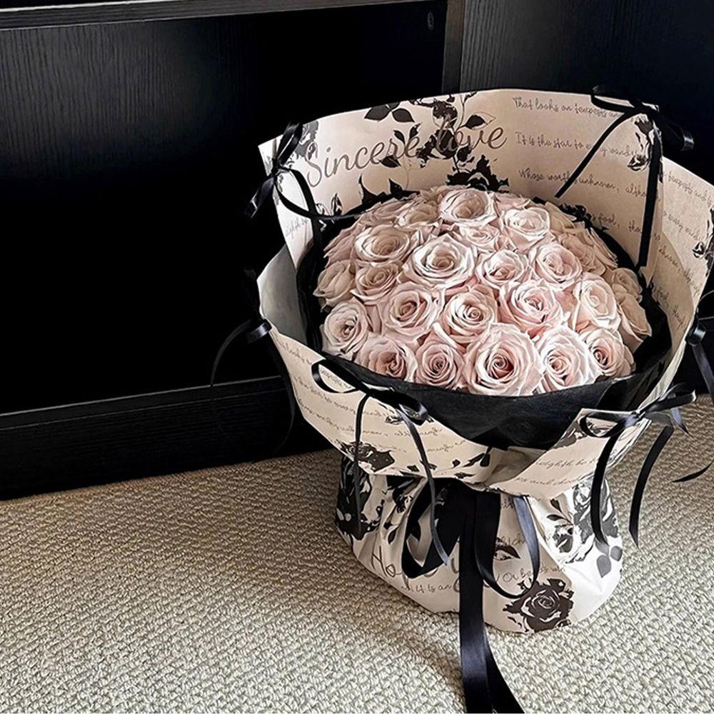 10pcs Antique Bouquet Wrapping Paper Romantic Gift Packaging Paper Mother's Day
