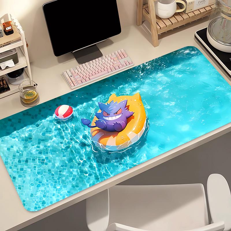 Anime Mouse Pad xcm Pokemon Gengar Gamer PC Computer HD Print Desk mat Keyboard Gaming Accessories Lock Edge Mousepad Carpet