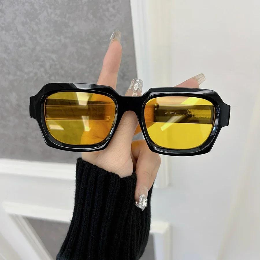 Classic Square Sunglasses Women Men Minimalist Fashion Female Male Retro Casual