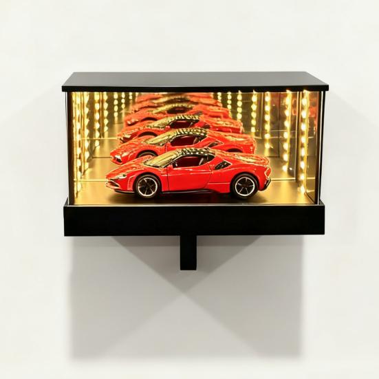 1/2 шт. Светодиодный светящийся держатель для ключей от гаража автомобиля, настенный, зеркальный, держатель для ключей от гаража, декоративная вешалка для ключей для дома, офиса, прихожей