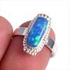 Кольцо из чистого серебра 925 пробы с натуральным эфиопским опалом ручной работы S.7 M3L22