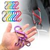 5/10 PCS S Double Carabiner Set Camping EDC Survival Climbing Spring Backpack Clasps Keychain Tactical Gear Hooks Key Chain Clip